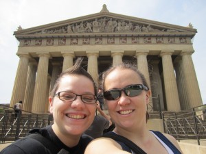 Jeanna and I at the Parthenon